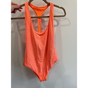 Orange aerie swim suit